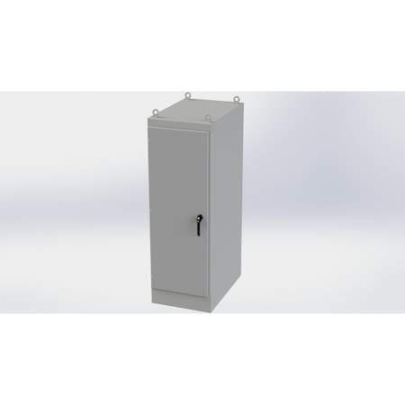 Saginaw Control & Engineering 3 Point Latch with Padlock/Keylock Handle Electrical Enclosures, 72 in H, 36 in D, 24 in W SCE-72EL2436FSDA